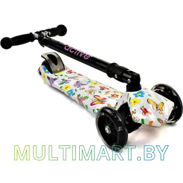 Самокат Triumf Active SKL-07CLP Maxi Flash Plus Print (Butterfly) картинка 3